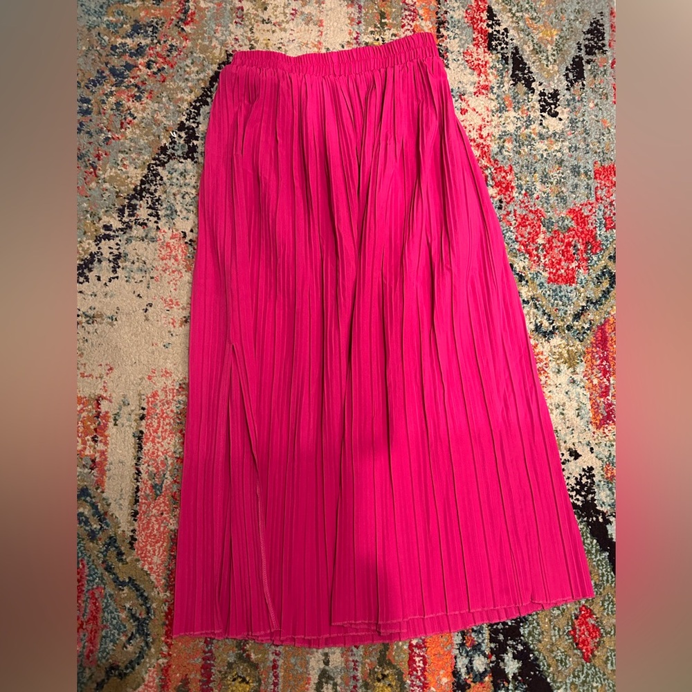 SHEIN Vibrant Pink Maxi Skirt